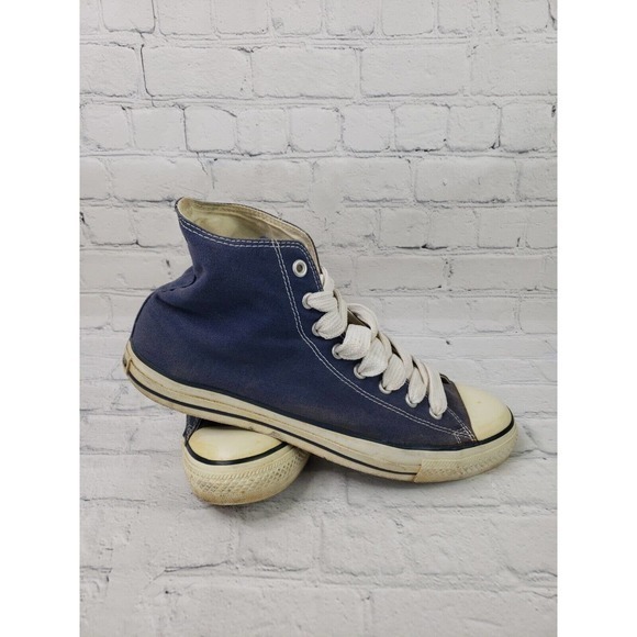 Converse Chuck Taylor All Star High Top Sneakers Men's Sz 12. Women's Sz 14 Blue - Picture 1 of 13